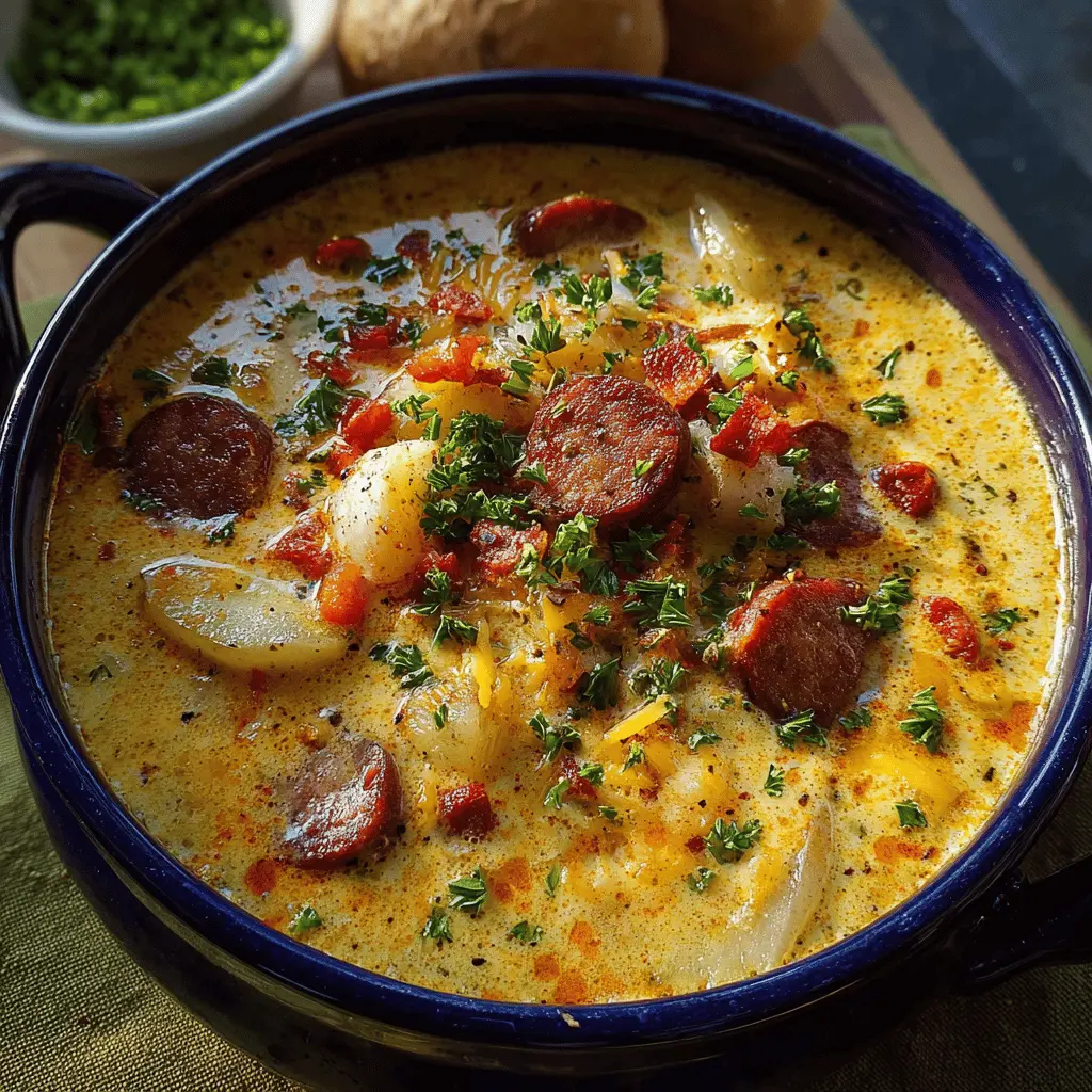 Cajun Potato Soup: A Hearty Twist with Turkey Bacon and Chicken Ham