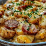 Cheesy Ranch Potatoes and Smoked Sausage