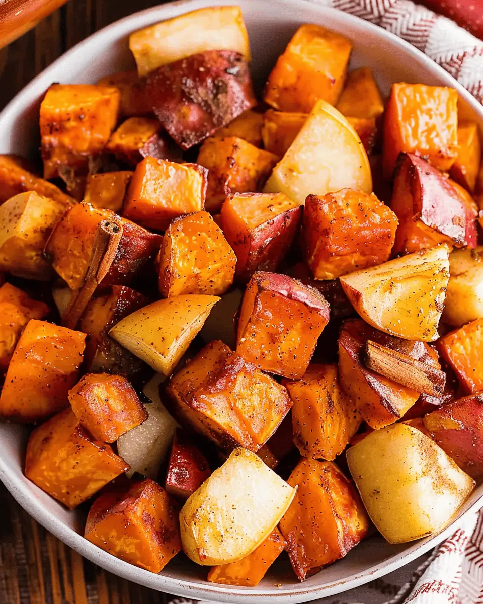 Cinnamon Roasted Sweet Potatoes and Apples: The Best Comfort Dish