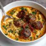 Creamy Italian Meatball Soup