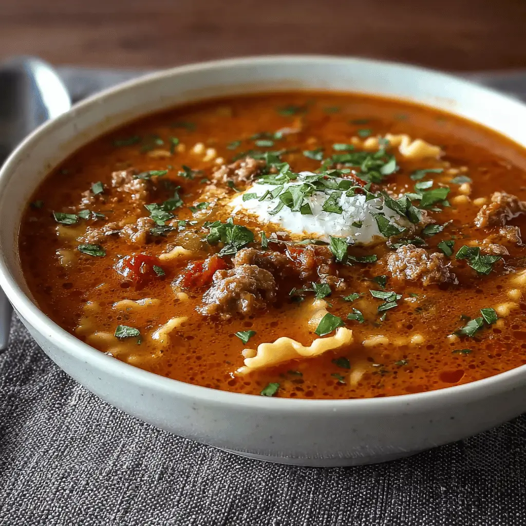 Hearty Italian Sausage Lasagna Soup: A Cozy Indulgence at Home