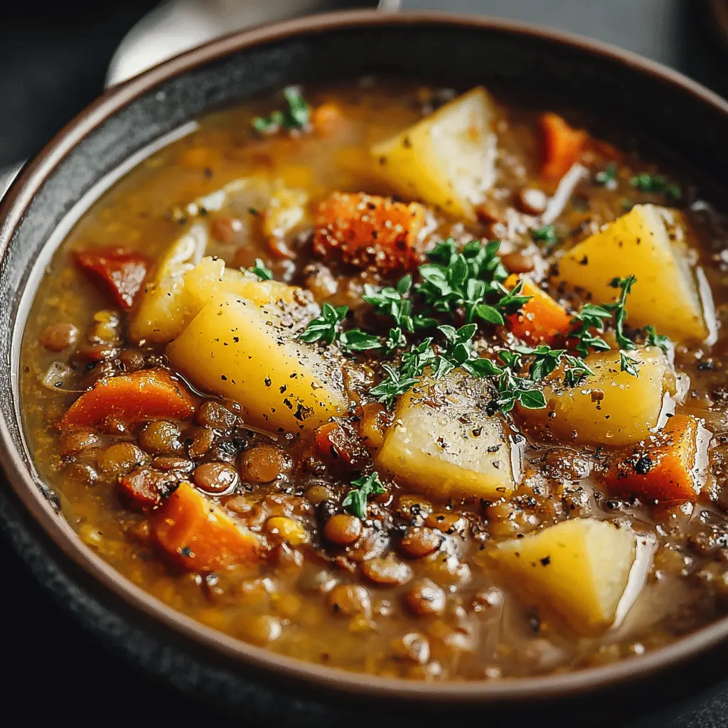 Hearty Lentil and Potato Soup: Comforting Flavor for Every Bowl