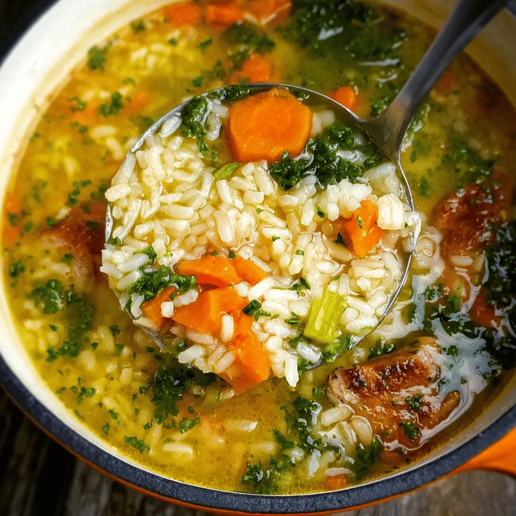 Savory Soup Rice: The Best Comfort Dish with Turkey Bacon