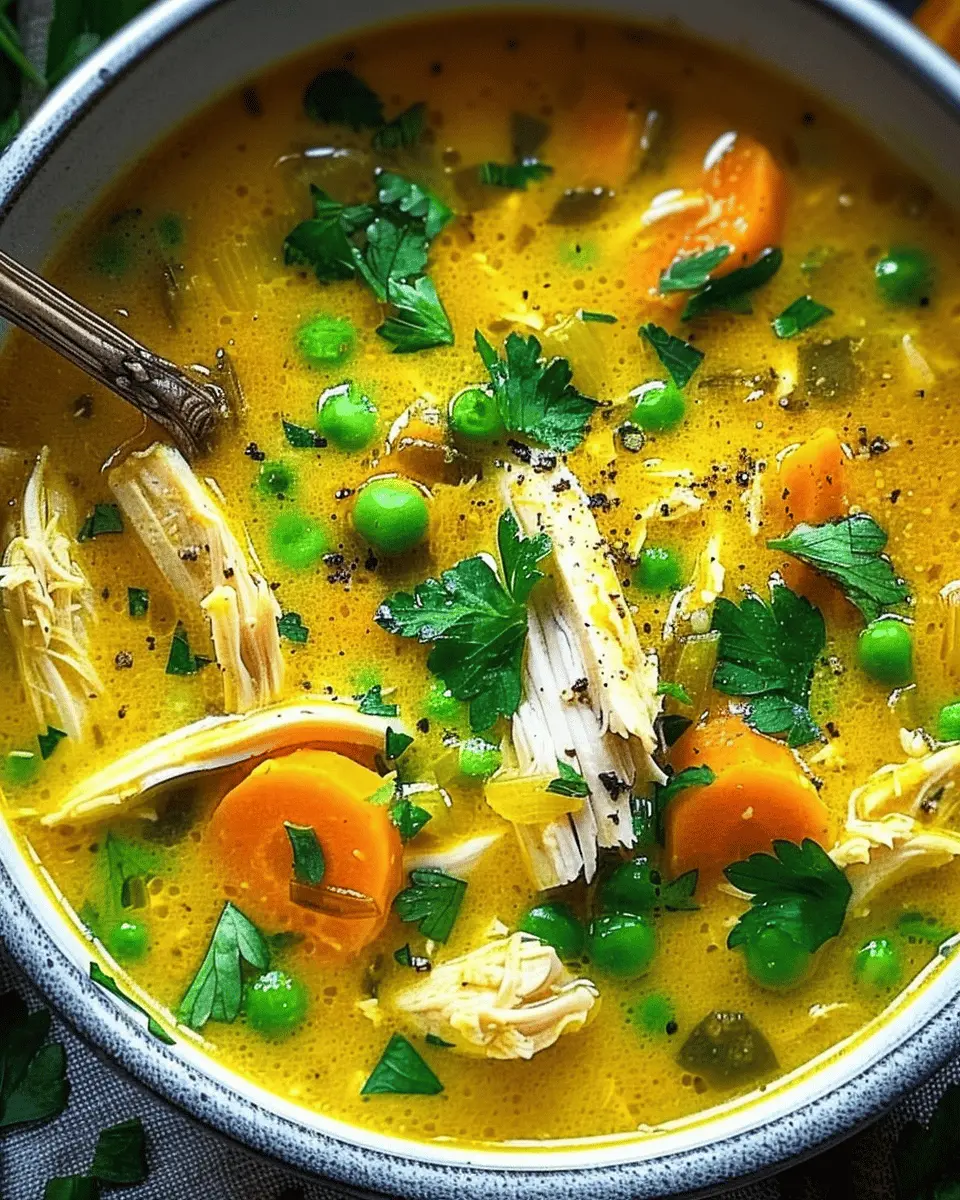 anti inflammatory turmeric chicken soup: a comforting healing recipe