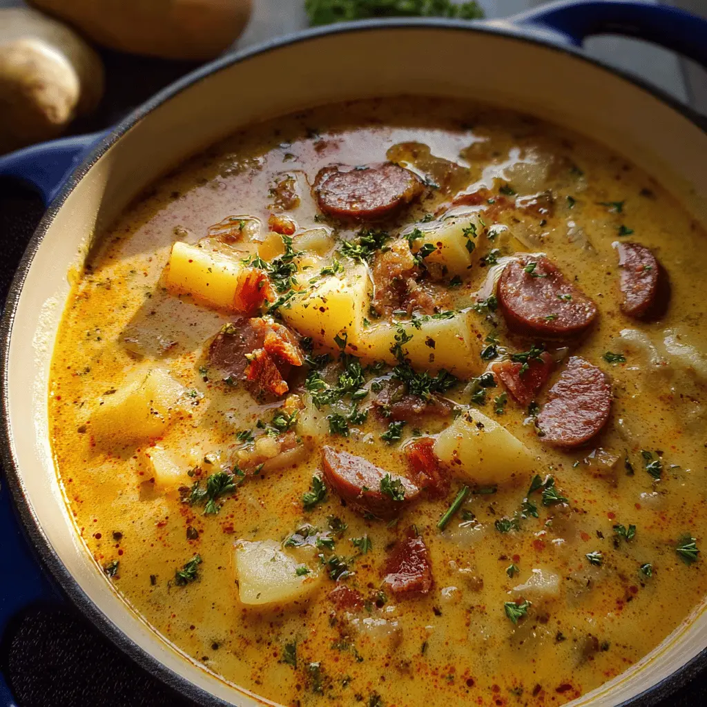 Cajun Potato Soup: A Comforting Twist with Turkey Bacon and Chicken Ham