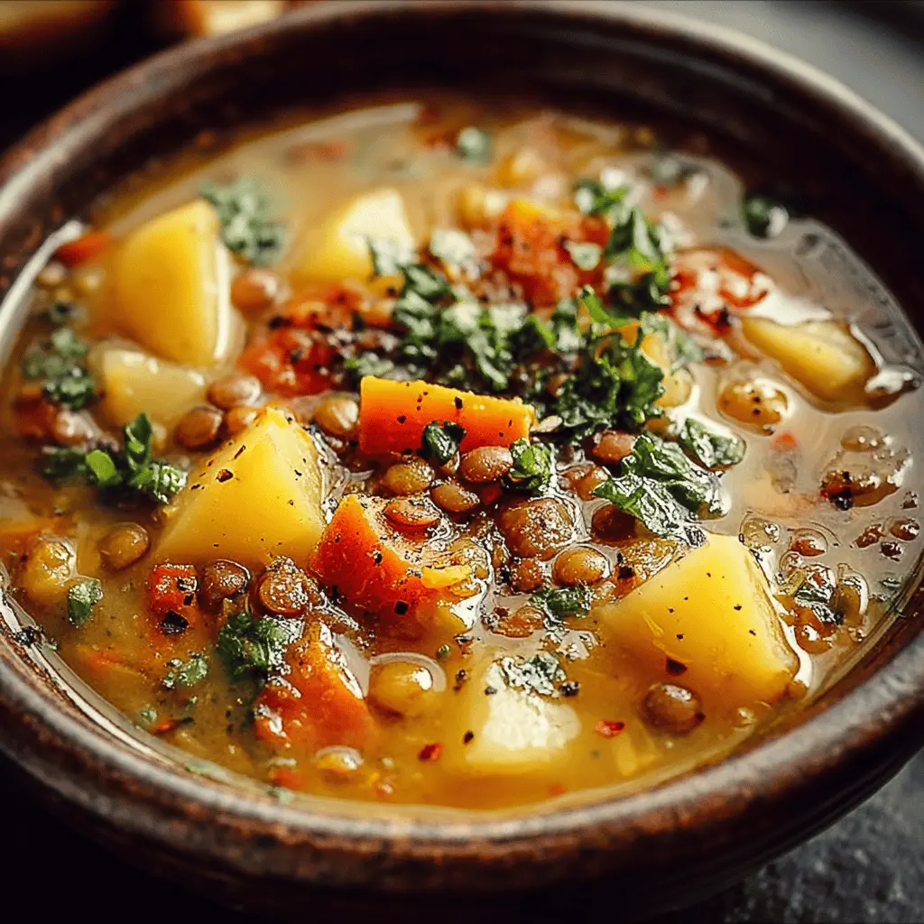 Hearty Lentil and Potato Soup: A Comforting Delight for All