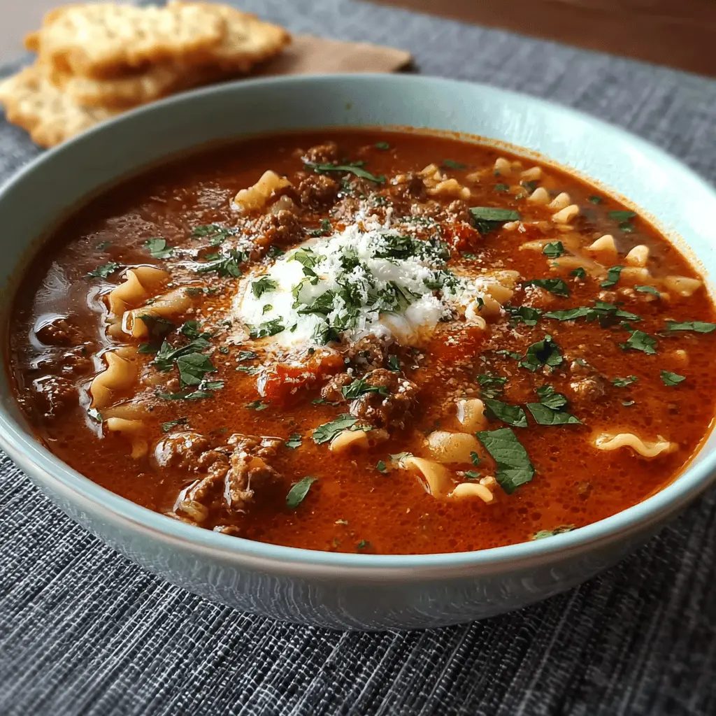 Hearty Italian Sausage Lasagna Soup: A Cozy Comfort Dish