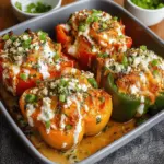 Buffalo Chicken Stuffed Peppers