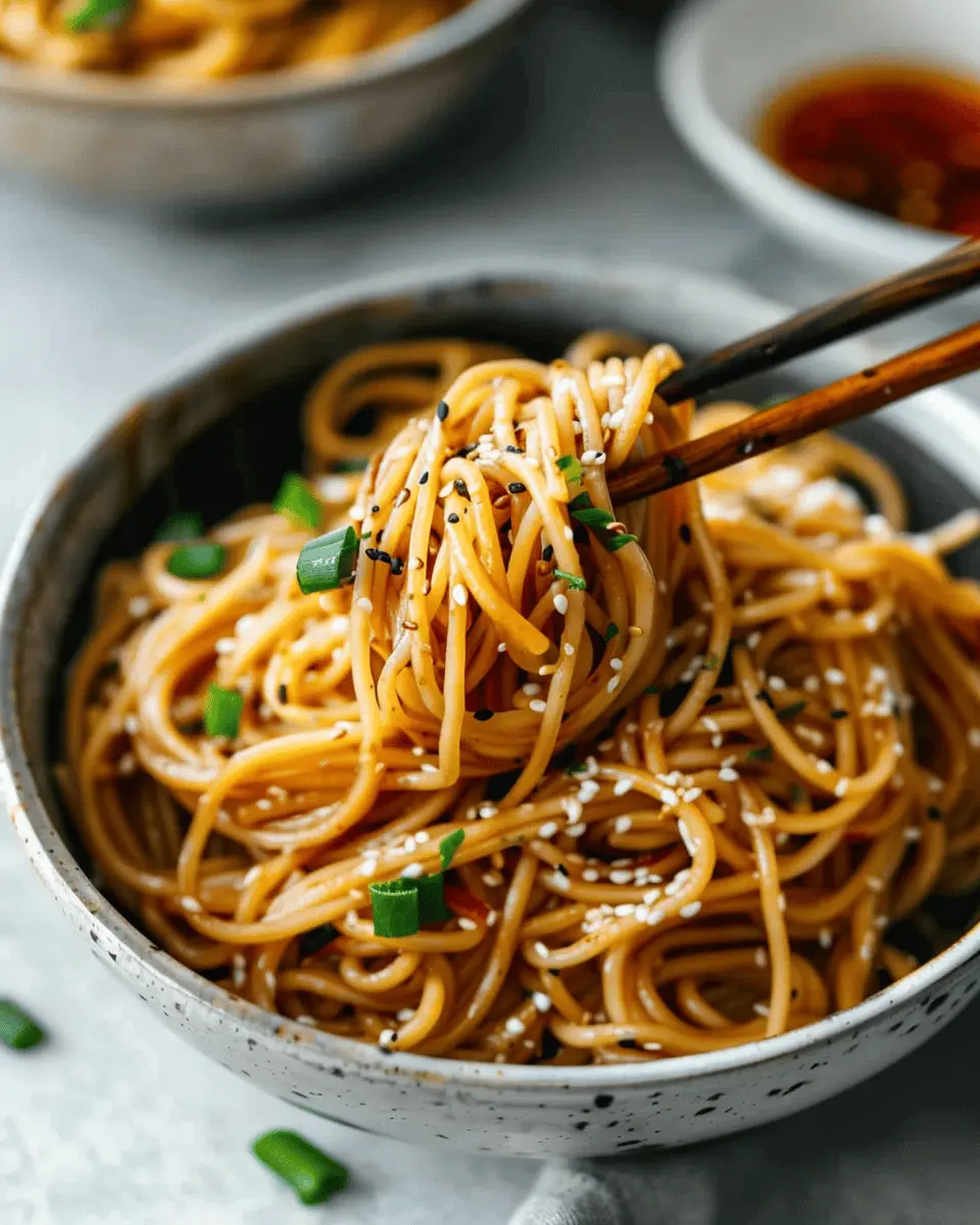 Garlic Sesame Noodles: Easy Comfort Food for Any Night