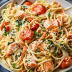 Creamy Tomato Salmon Pasta Recipe