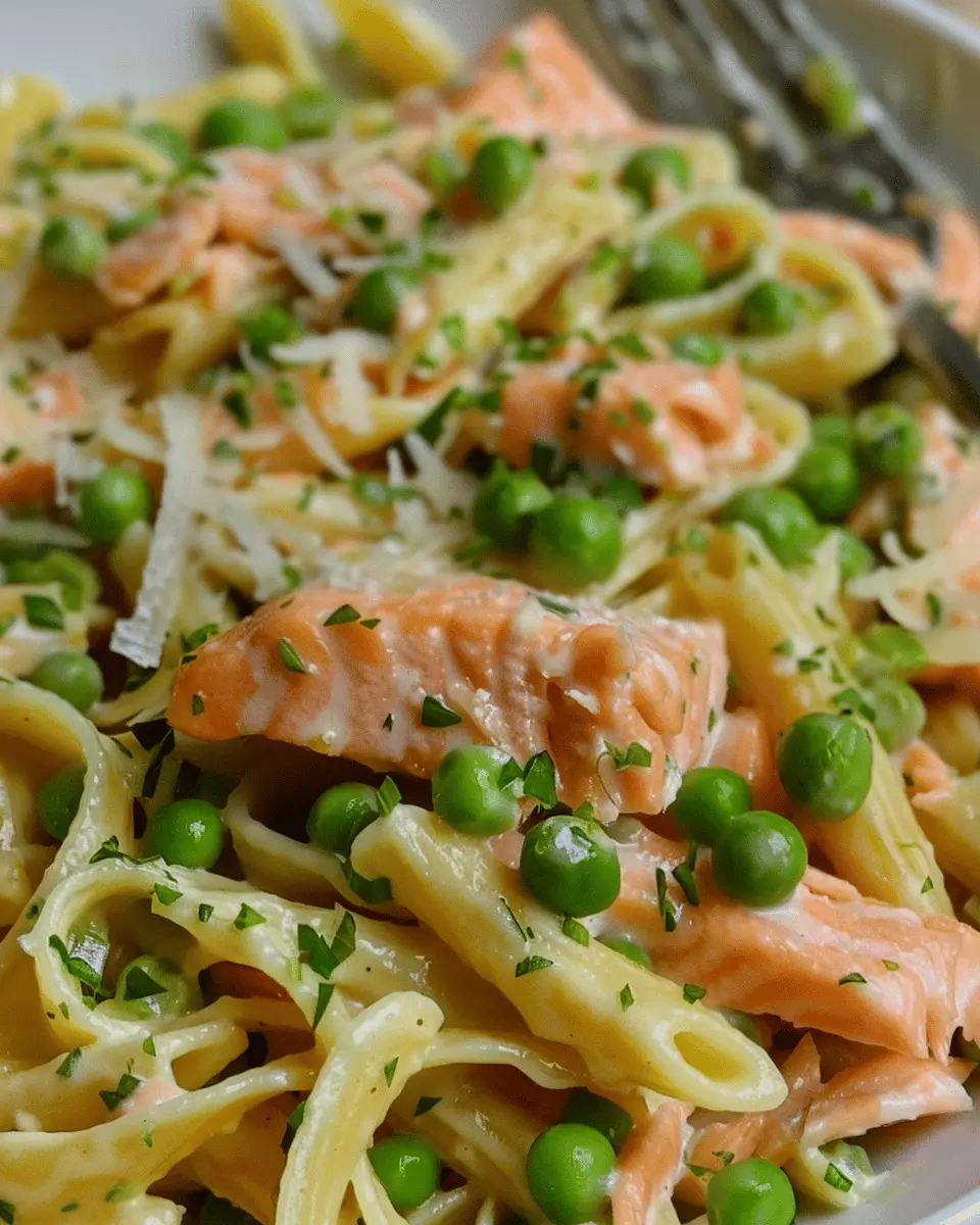 Salmon & Pea Pasta: Easy Recipe with Lemon and Crème Fraîche