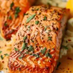 Creamy Roasted Red Pepper Salmon Recipe