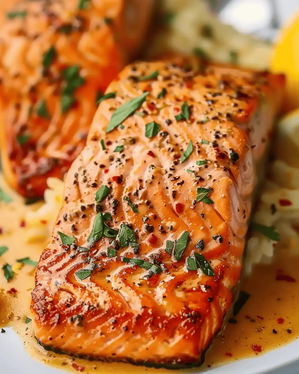 Creamy Roasted Red Pepper Salmon Recipe: A Dreamy Dinner Delight