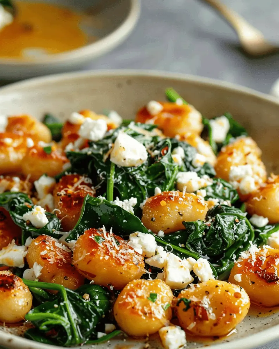 Crispy Gnocchi with Spinach and Feta: A Delicious Twist for Dinner