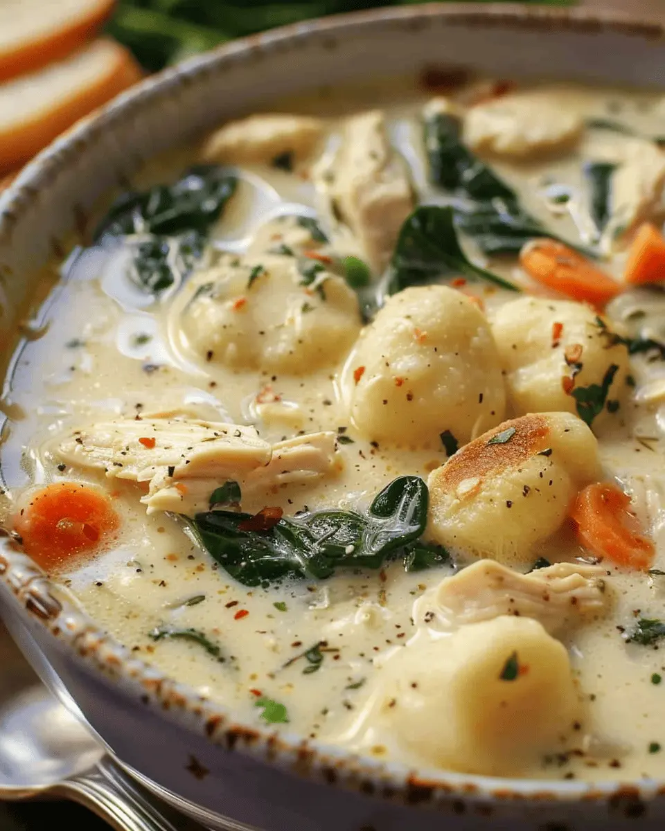 Olive Garden Chicken Gnocchi Soup: Easy Comfort Food Delight