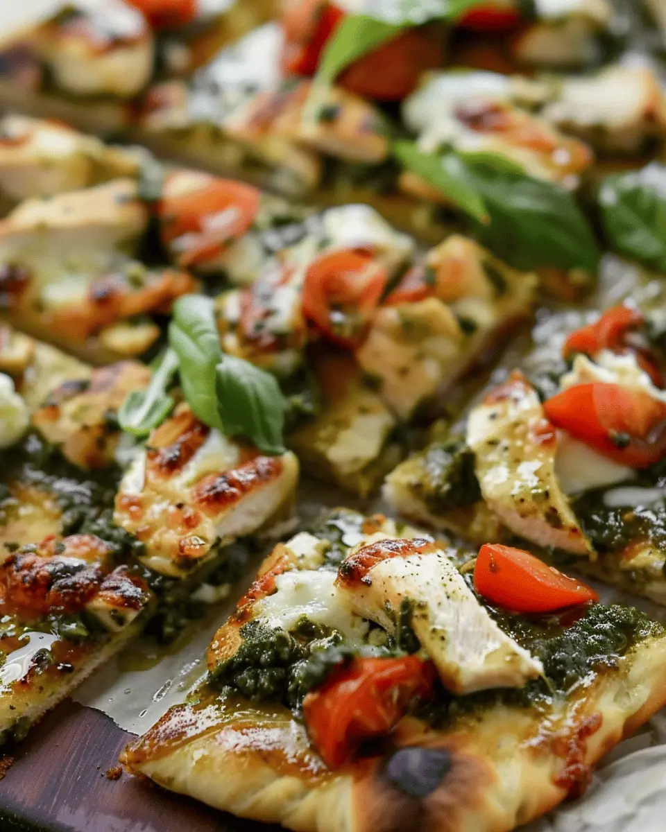 Pesto Chicken Flatbread: Easy Homemade Indulgence for All