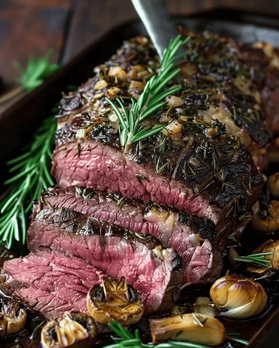 Rosemary and Garlic Roast Beef: An Easy, Juicy Delight at Home