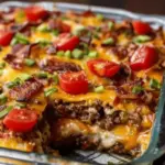 Low-Carb Bacon Cheeseburger Casserole
