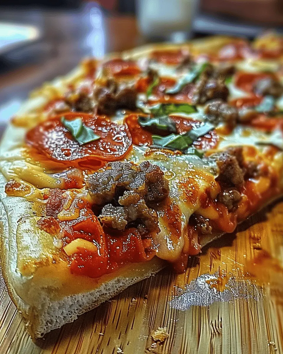 The Pizza Burger Pie: Easy Recipe with Turkey Bacon Delight