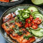 Spicy Salmon Bowls with Coconut Rice