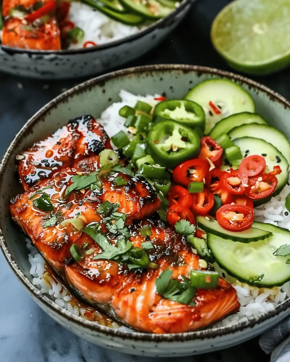 Spicy Salmon Bowls: Indulgent Coconut Rice You’ll Love