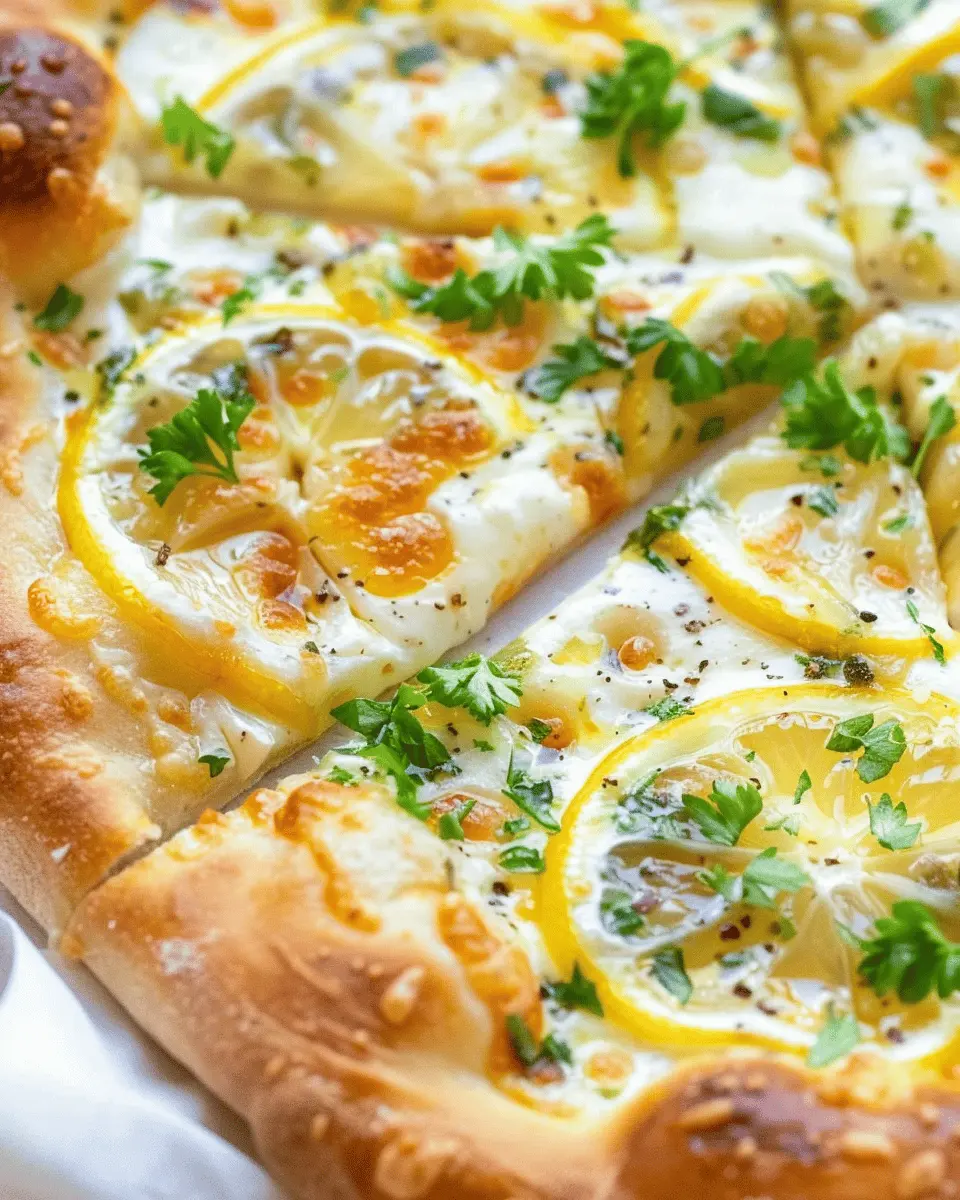 Lemon Pizza: The Best Zesty Twist on Your Favorite Slice