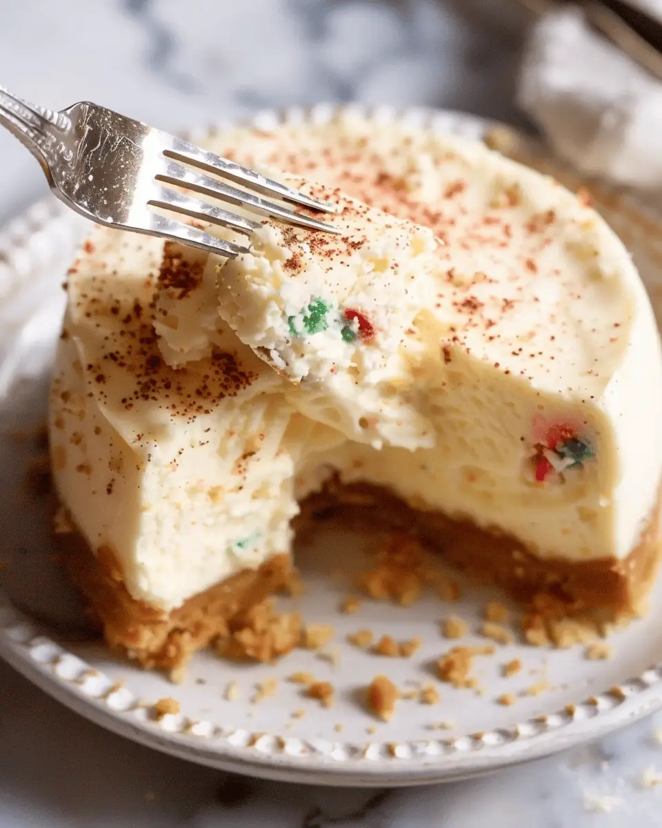 Fork Inserted into Sugar Cookie Cheesecake: The Best Indulgent Treat
