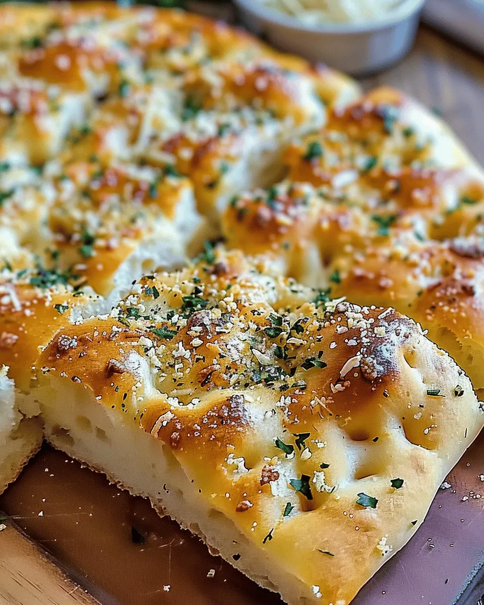 Garlic Parmesan Focaccia Bread: The Best Homemade Delight