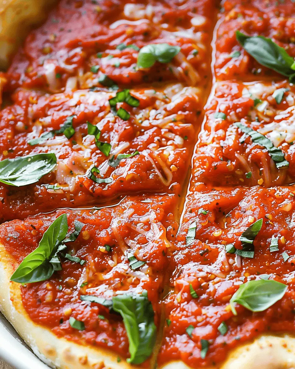 Easy Homemade Pizza Sauce Recipe: The Best Way to Elevate Your Pizzas