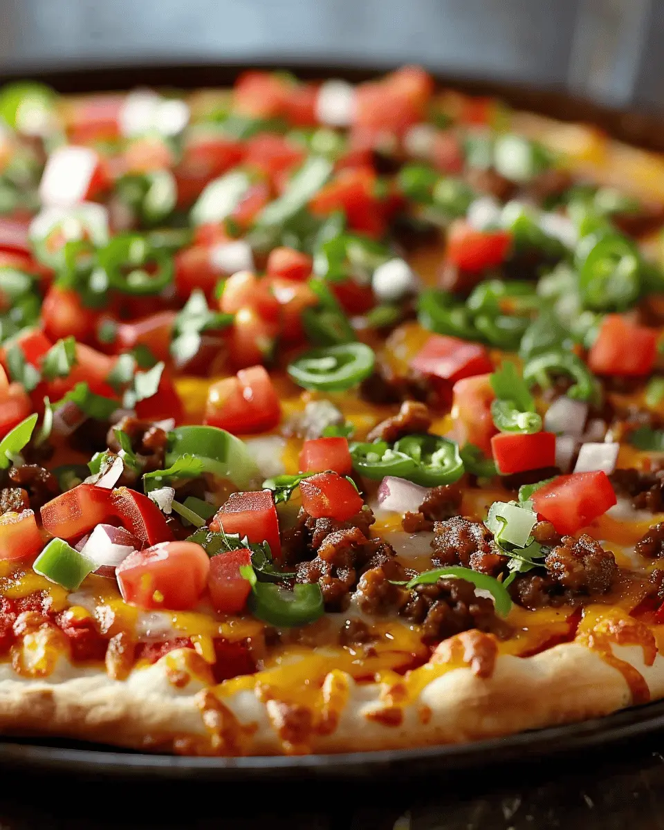 Easy Taco Pizza: A Delicious Twist with Turkey Bacon and Beef