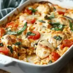 Orzo Tuscan Chicken Bake