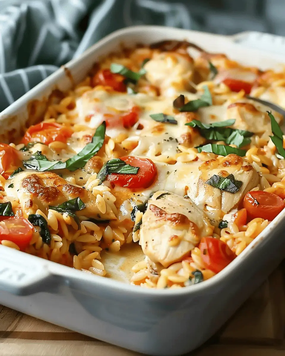 Orzo Tuscan Chicken Bake: A Juicy Family Favorite Recipe