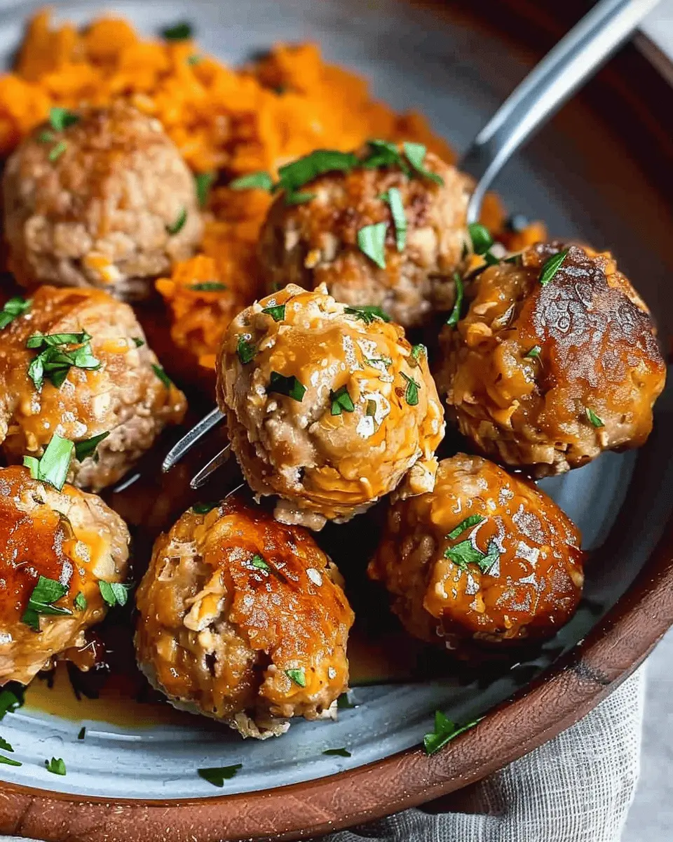 Apple chicken meatballs: Easy and Healthy Turkey Bacon Twist