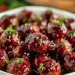 Quick Christmas Cranberry Meatballs