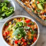 High-Protein Chicken Cottage Cheese Enchilada Bowls