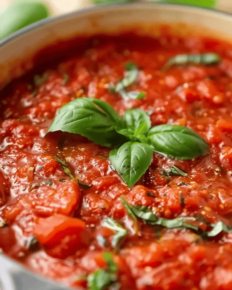 Marinara Sauce Homemade: The Best Easy Recipe for Flavorful Dishes