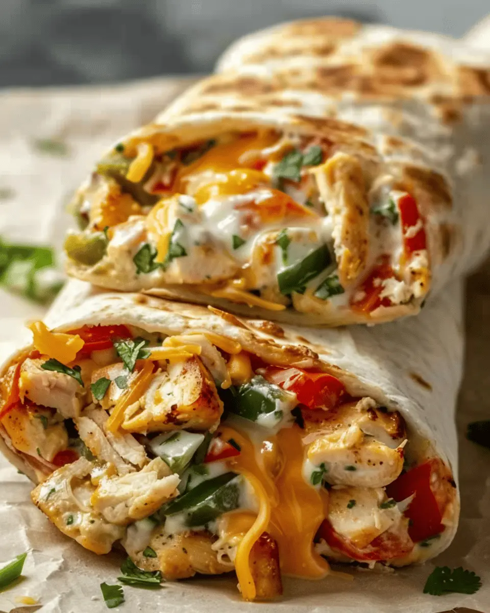 Chicken Bell Pepper Ranch Burritos: Easy, Flavorful Weeknight Delight
