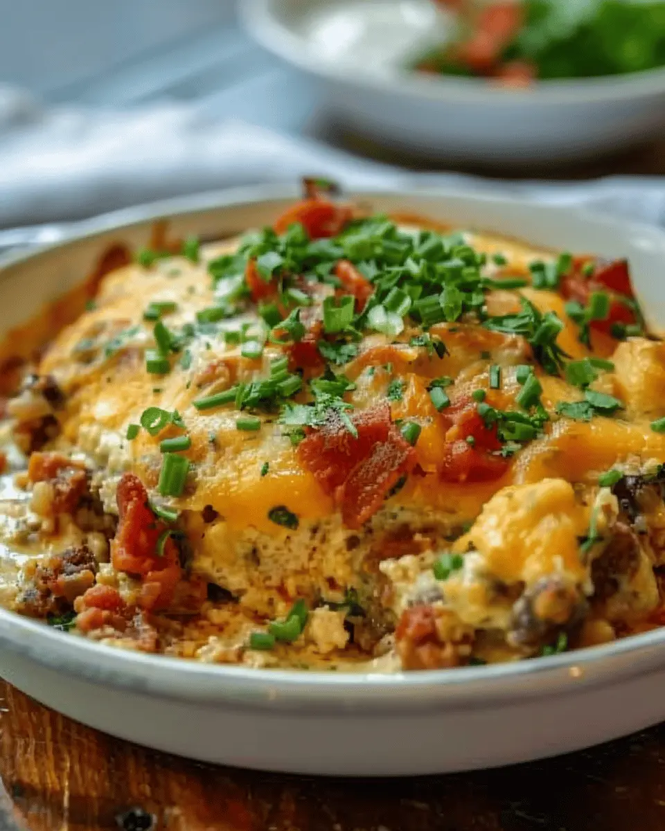 Cowboy Casserole: Easy Comfort Food with Turkey Bacon and Chicken Ham