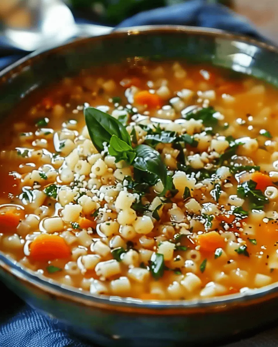 Pastina Soup: The Best Comfort Food with Turkey Bacon and Chicken Ham