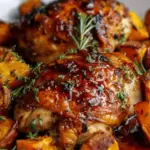 Maple-Glazed Chicken with Sweet Potatoes