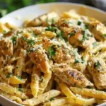 Easy Garlic Parmesan Chicken Pasta