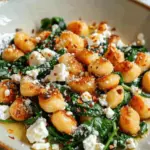 Crispy Gnocchi With Spinach And Feta