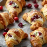 Cranberry Cream Cheese Crescent Bites