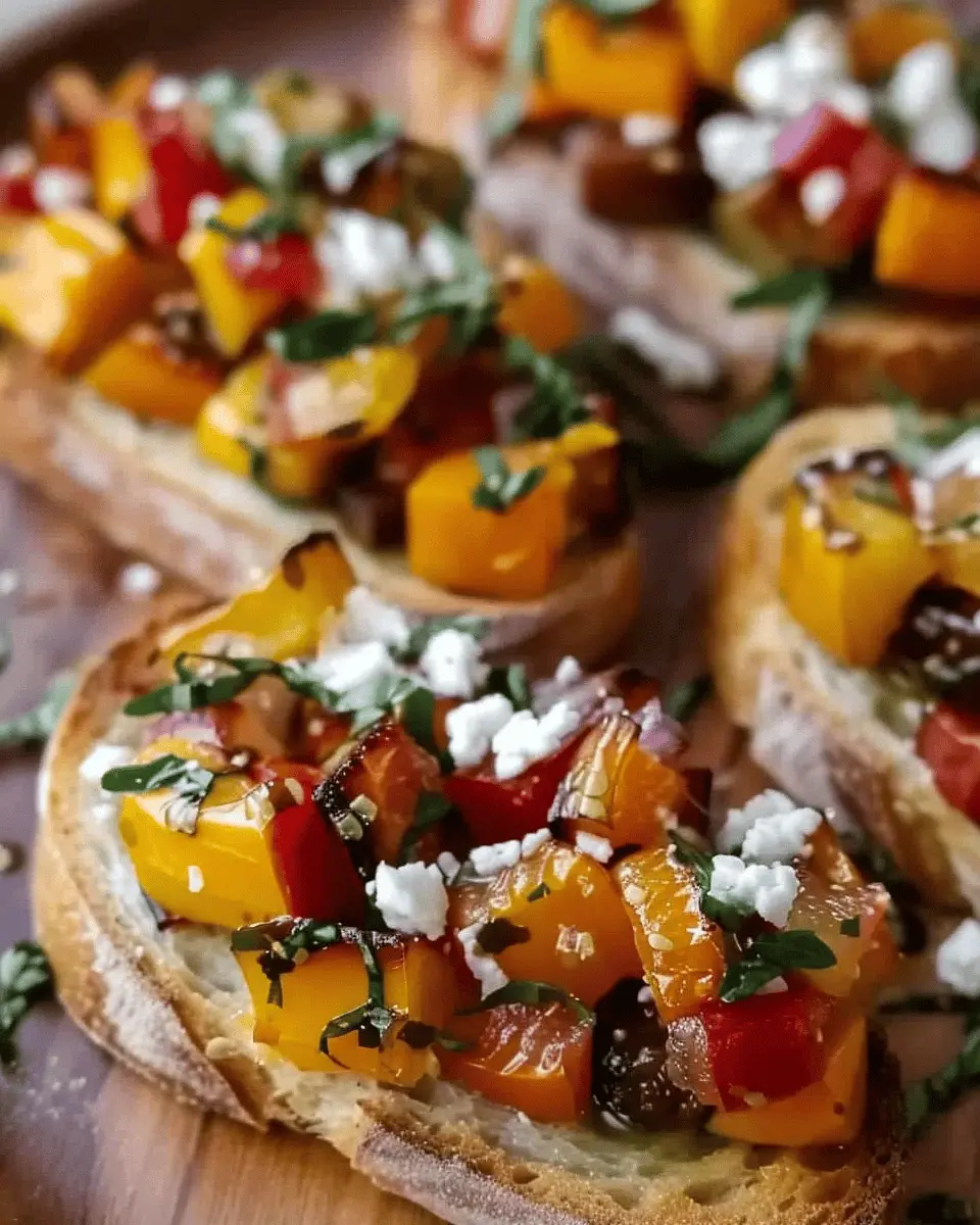 Fall Bruschetta: Easy Recipe with Turkey Bacon and Fresh Toppings