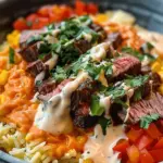 Steak Queso Rice Bowl