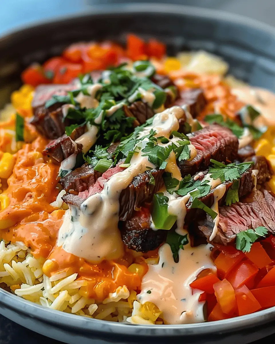 Steak Queso Rice Bowl: A Juicy Twist on Comfort Food