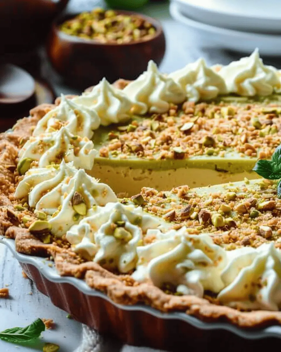 Pistachio Custard Pie: The Indulgent Treat You’ve Been Craving