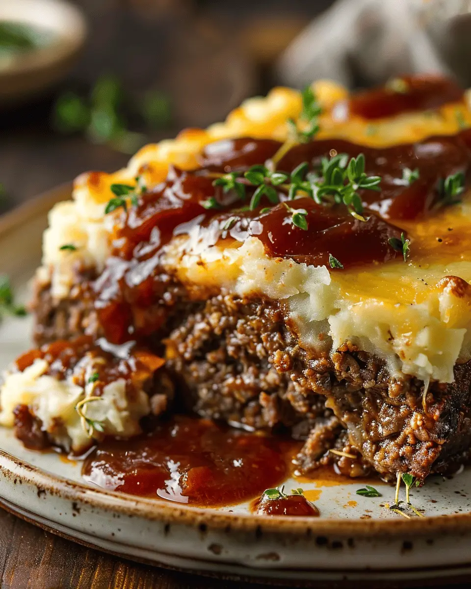 Meatloaf with Mashed Potatoes and Cheese: A Comforting Family Favorite