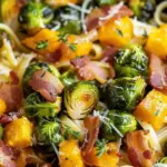 Bacon Brussels Sprouts Butternut Squash Pasta