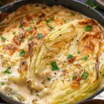 Creamy Garlic Parmesan Cabbage